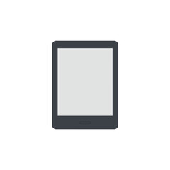 Modern E Reader Device with Blank Screen for Text and Digital Content Display on White Background