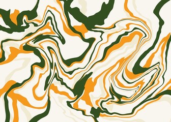 Abstract Marble Fluid Swirl Background in Retro Colors illustration design