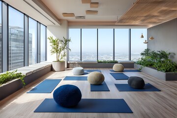 Wellness Area in a Modern East Asian Office