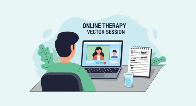 Teletherapy Session: Online Mental Health Support