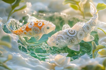 Exploring How Generative AI Transforms Business Like Fish in a Pond, Flowing Effortlessly Together