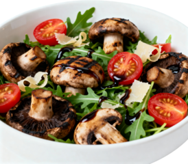 건강한포토벨로버섯샐러드_흰그릇