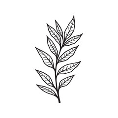 Modern Tech-Inspired Coffee Plant Icon for Innovative Branding