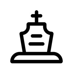 tombstone with cross