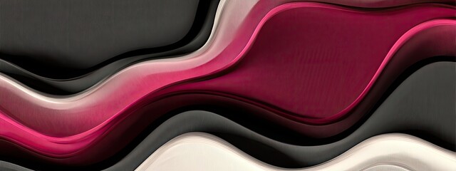 Contemporary Wave Design with Very Dark Gray Gradient