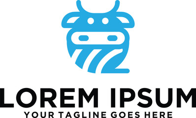 Wool Yarn and Cow logo