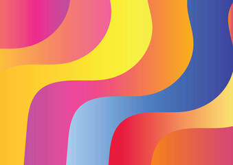 Colorful Abstract Gradient Wave Background waves