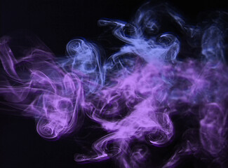 Gradient Purple and Blue Smoke Abstract image photo