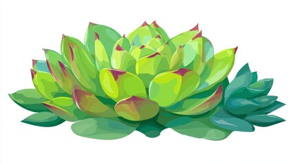 Fototapeta premium Green lotus flower with a leaf is isolated on white, showing the nature of the aquatic plant in spring