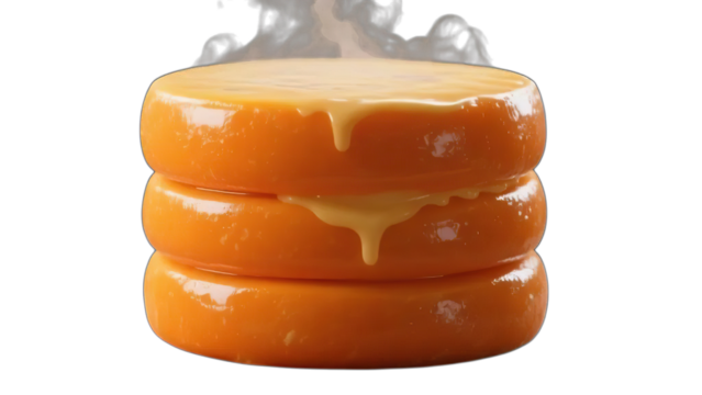 Sweet and fresh orange fruit juice isolated on white with healthy honey dripping from a spoon