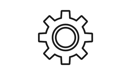 Simple gear icon
