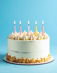 Delicious gourmet slice of chocolate cake with fresh cream and a single cherry on top