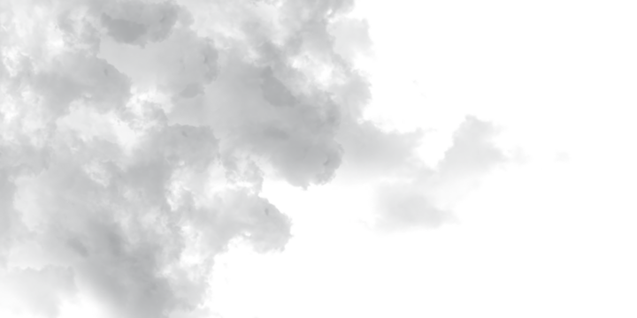 Dark Moody Cloud Texture on White Background