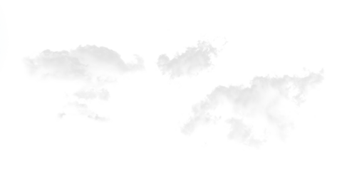 Sparse Thin Cloud on White Background