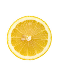 Yellow lemon isolated on white background