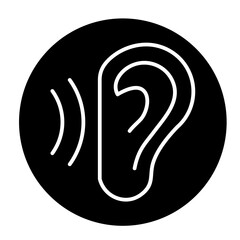 Listening  Icon Set Multiple Style Collection