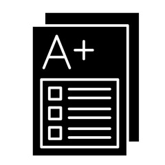 Fototapeta premium Test Result Icon Set Multiple Style Collection