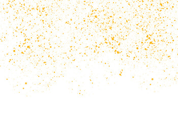 Luxury gold dust particles seamless sparkling christmas effect on transparent background 