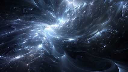 Cosmic Nebula: An ethereal expanse of a cosmic nebula, with swirling gases illuminated by vibrant, energetic light, capturing the immensity and mystery of the universe.