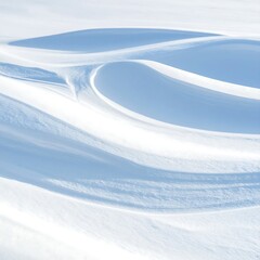 Snowy, wavy landscape