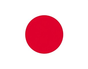 Simple red circle on white background