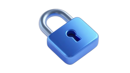 Vector icon of a metal padlock with key symbolizing security and protection for internet access or a safe password