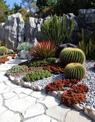 Succulent garden path