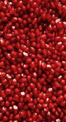 Vibrant Red Pomegranate Seeds Full Frame Macro Background Texture