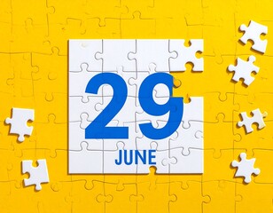 A June 29th date on a puzzle