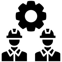 Labor Market glyph icon
