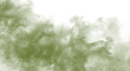 Ethereal green smoke swirling against a dark background