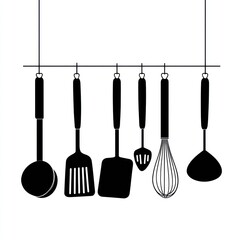 Kitchen utensils illustration