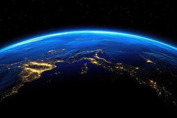 Fototapeta premium Earth's European lights