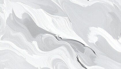 Abstract, flowing white and gray textured surface, mimicking painted swirls and curves