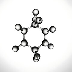 Abstract Glass Molecular Structure Scientific Concept.