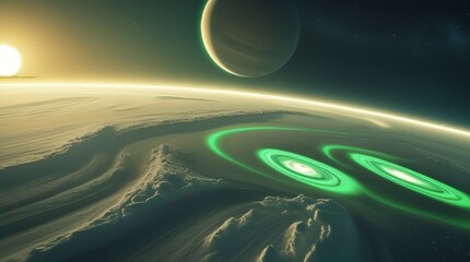 Space scene featuring galaxy, nebula, starfield, the night sky and Milky Way, planet, moon, comet, asteroid, aurora, eclipse, ringed planet, black hole, and astronaut Generative AI