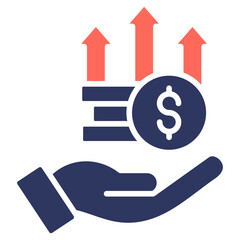 Income Support glyph color icon