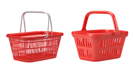 Red shopping basket