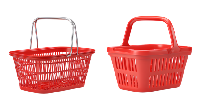 Red shopping basket