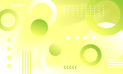 Digital gradient abstract background in green and yellow tones