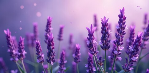 Vibrant purple lavender sprigs, perfect for wedding stationery , flower, header, illustration