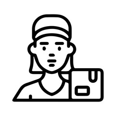 Delivery Person Icon