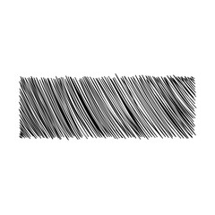 Hand drawn scribble stroke vector design element. Scratched sketch isolated on white background 