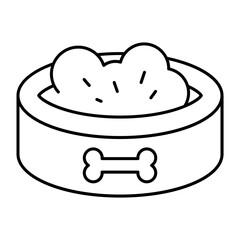 bowl outline icon
