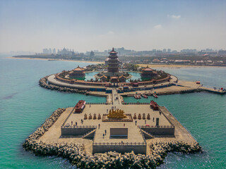 The eight immortals crossing in Shandong Yantai Penglai city east beach road no 8