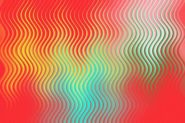 Dynamic abstract background featuring wavy lines and a vibrant color palette of red, yellow, green,...