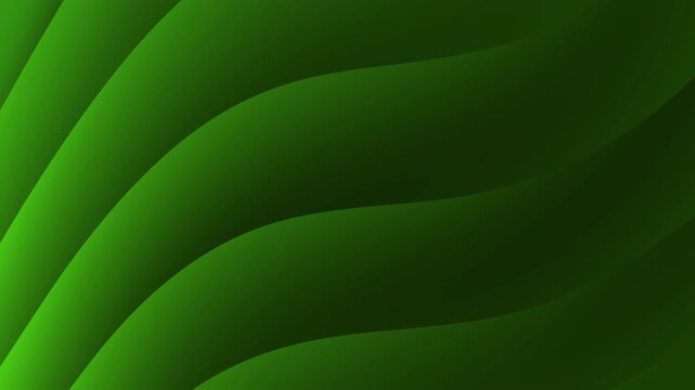 Abstract green background with wavy lines and gradient effect for design.