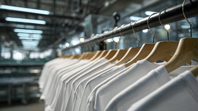 Textile Production Process Factory Floor Image Series Industrial Environment Close-Up Perspective Manufacturing Concept for Apparel Industry