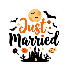 Just married Halloween 