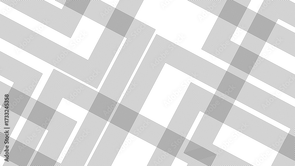 Wall mural vector illustration of the gray pattern of lines abstract background. modern architecture, geometric
